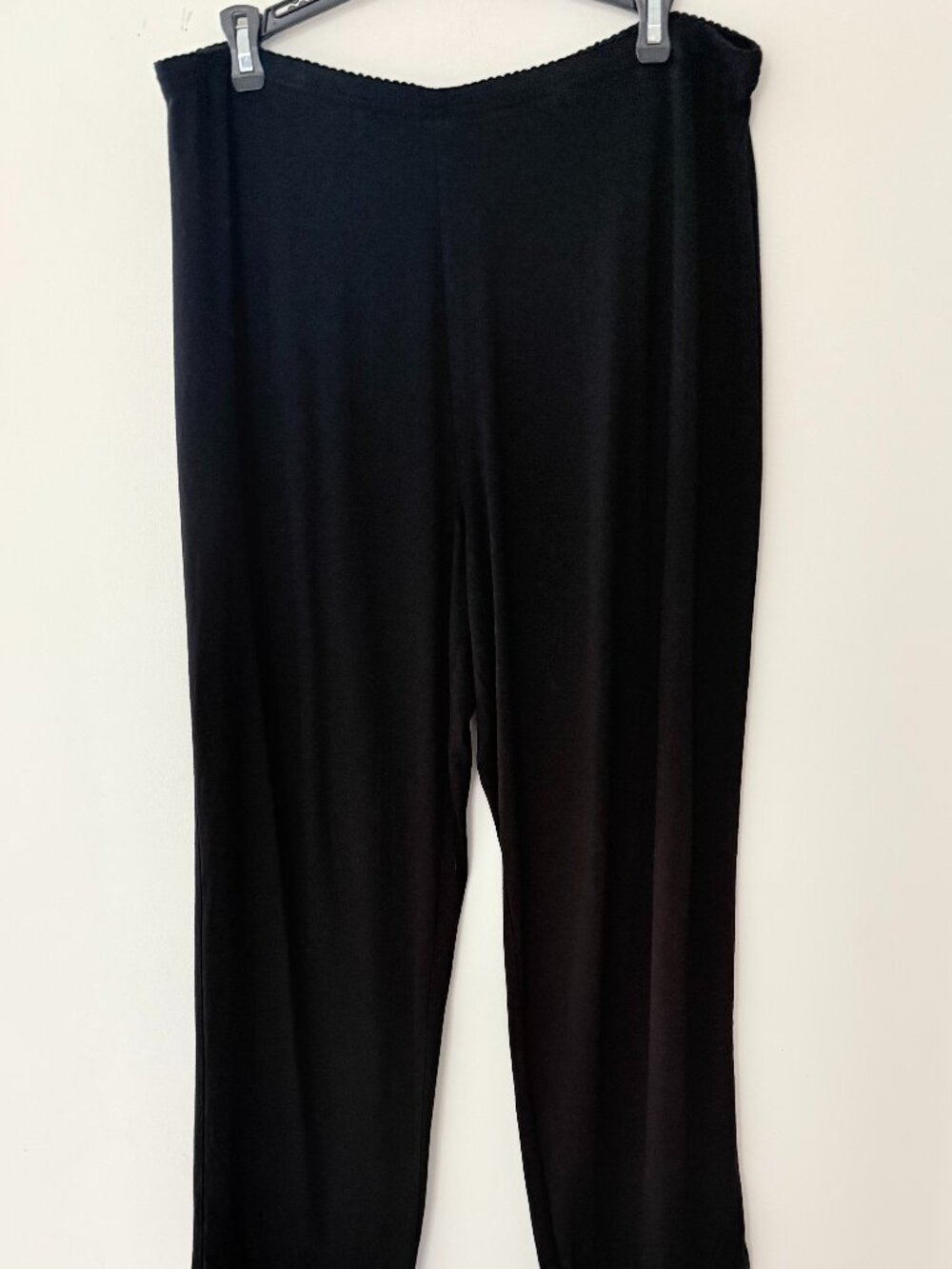 J Jill Women’s Size L Black Pull On Straight Leg Pants
